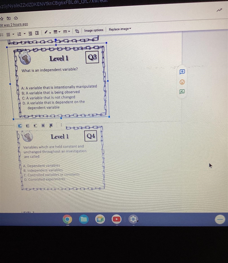 Level 1 What is the first step in completing the scientific method? A: Experimentation-example-1