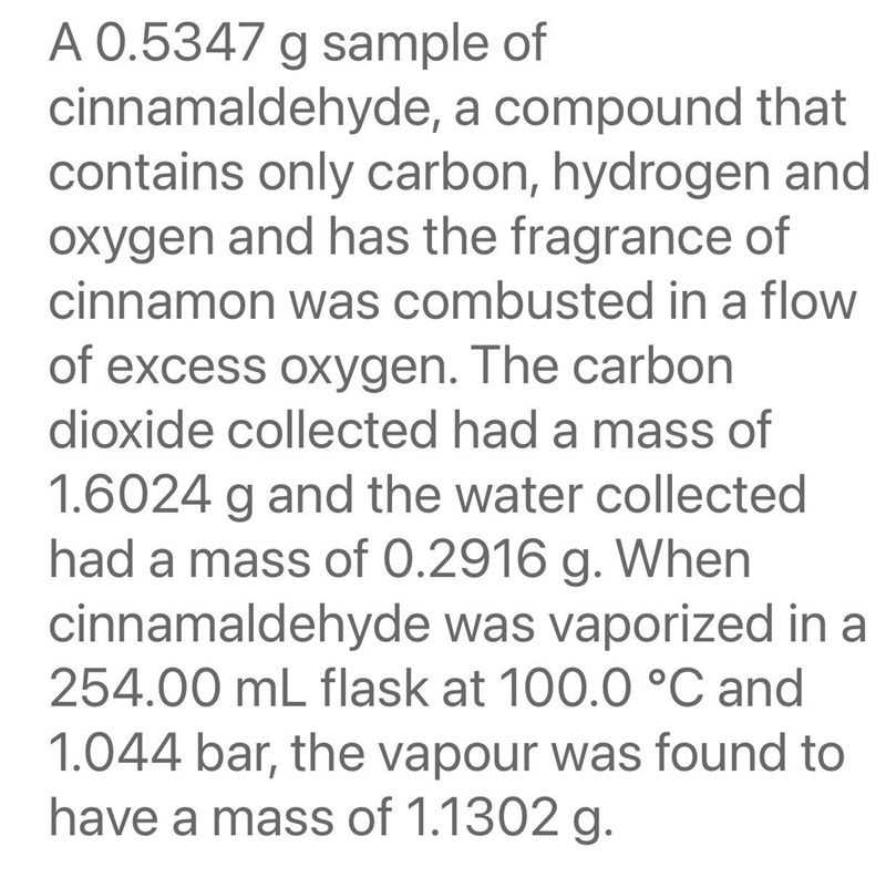 What amount of hydrogen(H), in moles, is present in the water (H2O) produced-example-1