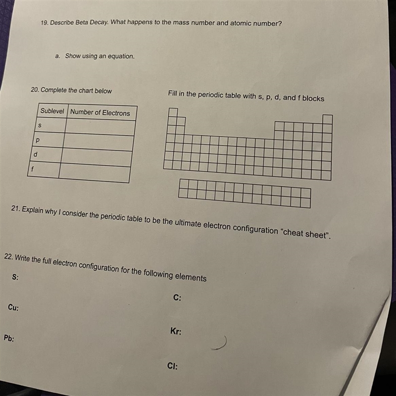 Please help me with 19-22 on my study guide-example-1