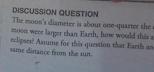 The moon diameter is about one quarter the diameter of the earth. If-example-1