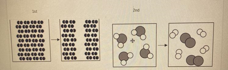 Please help me. For these 2 pictures are they a chemical change or physical change-example-1