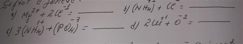 Write the formulas of the ionic compounds​-example-1