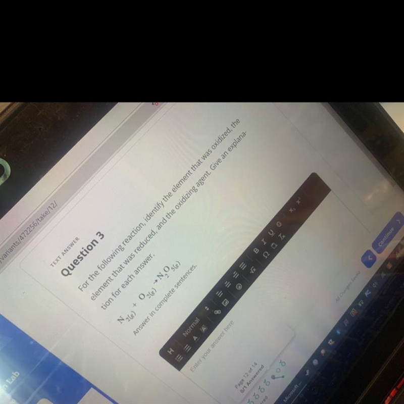 I have to find the element being oxidized, reduced, and the oxidizing agent please-example-1