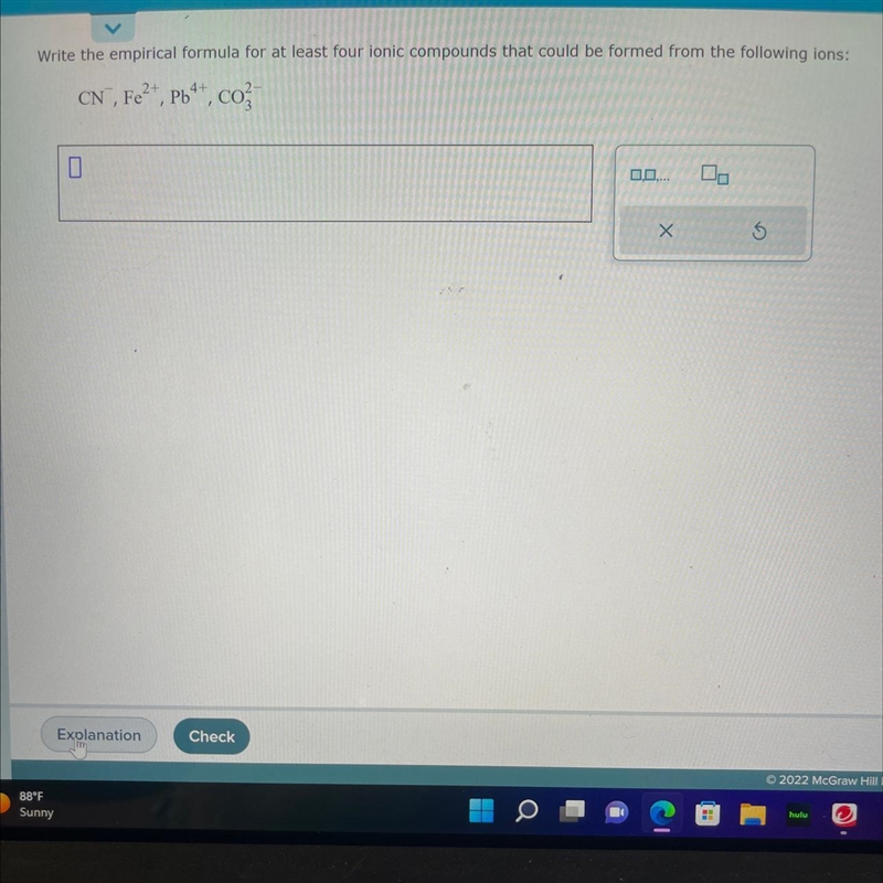 Write the empirical formula for at least four ionic compounds that could be formed-example-1