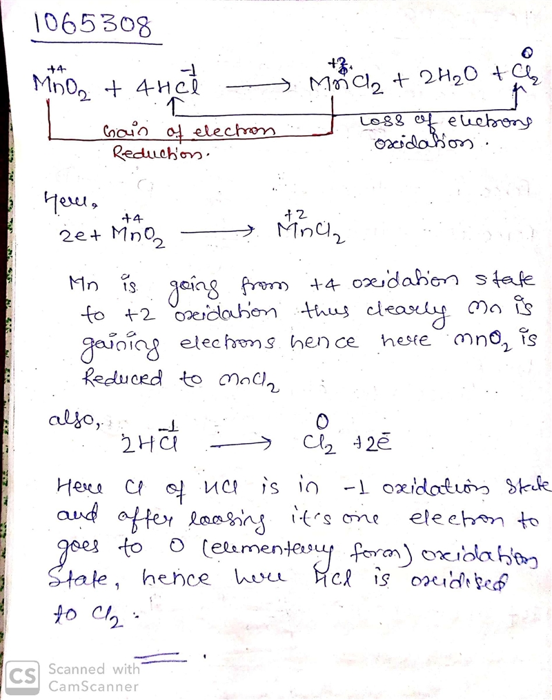 What Is the ionic equation for 4HCl (aq) + MnO₂ (s) -> MnCl₂ (aq) + 2H₂O (l) + Cl-example-1