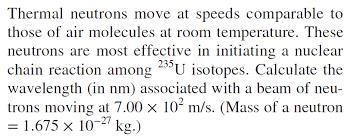 Helppp pls ㅜㅜ Thermal neutrons are neutrons that move at speeds comparable to those-example-1