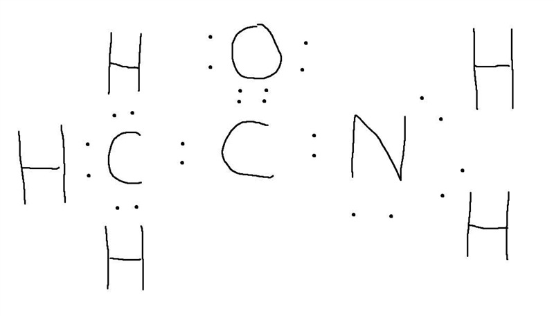 Acetamide lewis structure-example-1