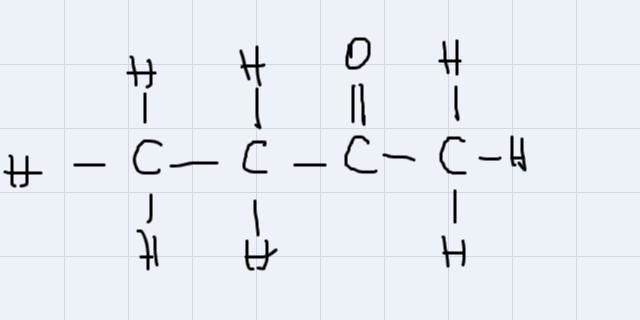 6. Draw the structural formula for the compound with the condensed formula CH3-COCH-example-1