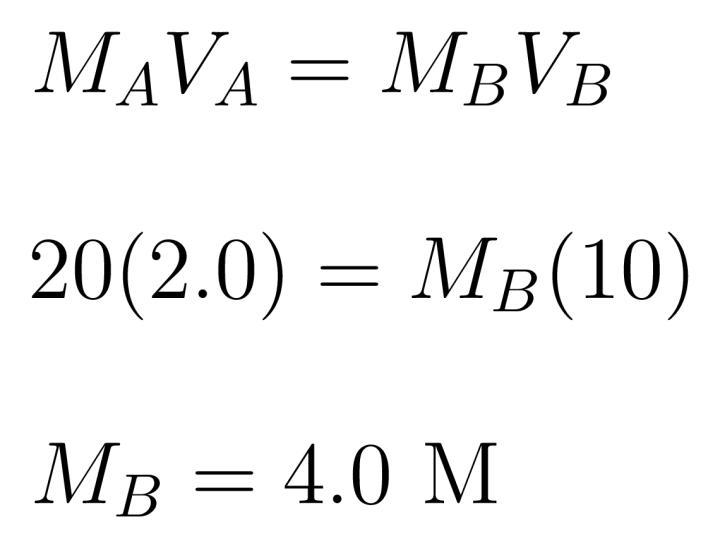 What is the molarity of an NaOH solution if 20. Milliliters of 2. 0 M HCl is required-example-1