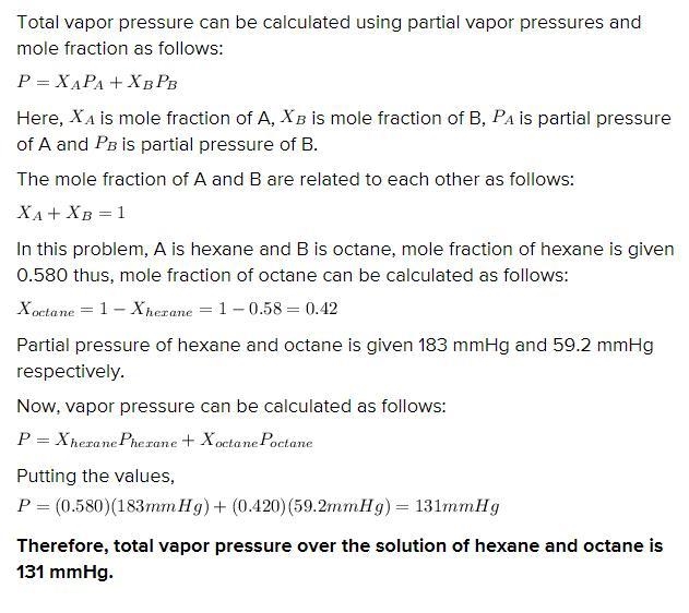 at a given temperature, the vapor pressures of hexane and toluene are 183 mm hg and-example-1