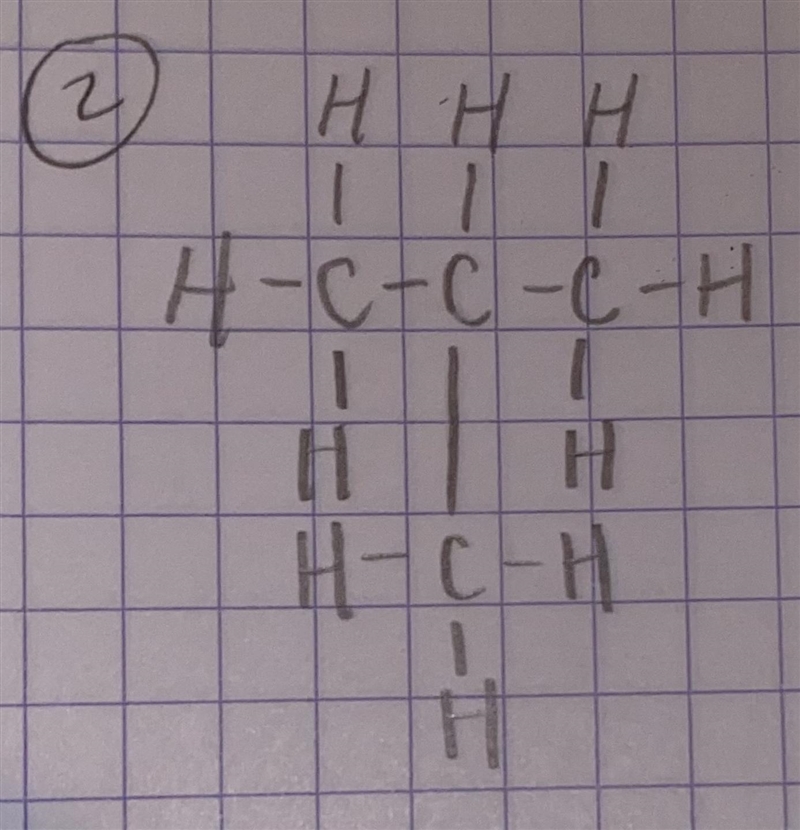 Draw two lewis structures for a compound with the formula c4h10. No atom bears a charge-example-2