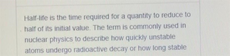 6. What is the definition of half-life? the time required for one half of a sample-example-1