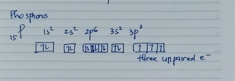 how many unpaired electrons (electrons in an orbital by themselves) are contained-example-1