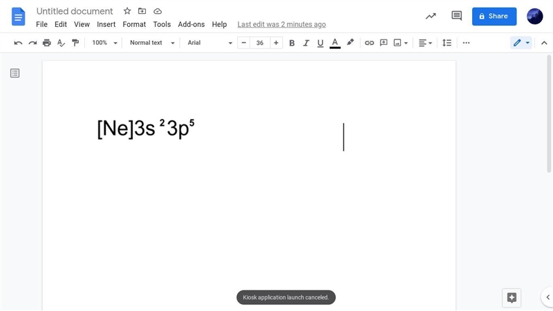 ASAP PLEASEE What is the electron configuration of Cl using the noble gas method?-example-1