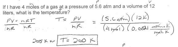 If I have 5.2 moles of gas at a pressure of 1.9 atm and at a temperature of 46 °C-example-1