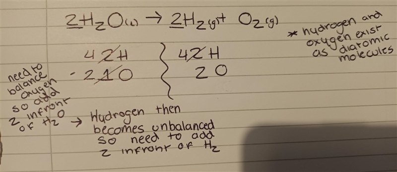 When humans exhale, we release water vapor (h2o). water can then be broken down into-example-1