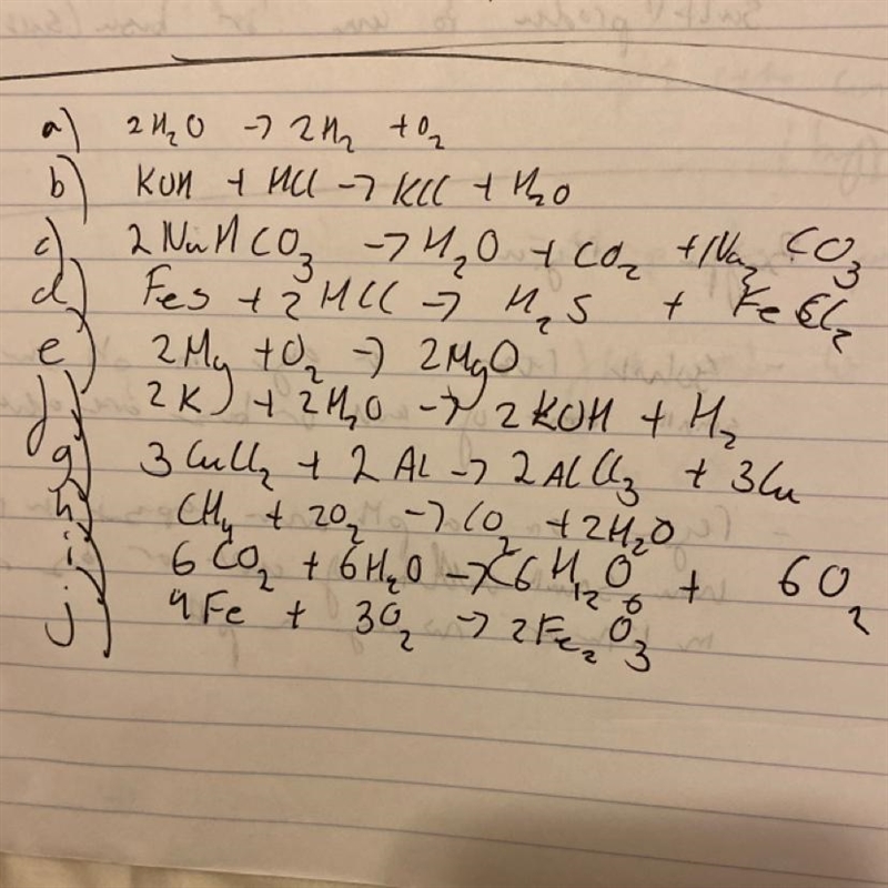 Balance the following chemical equations:-example-1