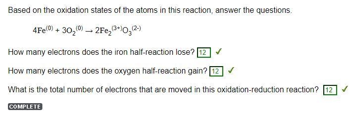 Based on the oxidation states of the atoms in this reaction, answer the questions-example-1