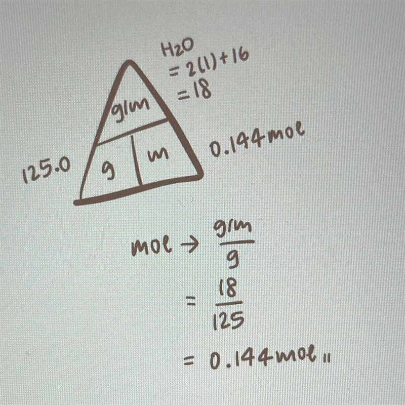 Convert 125.0g H2O to molecules-example-1