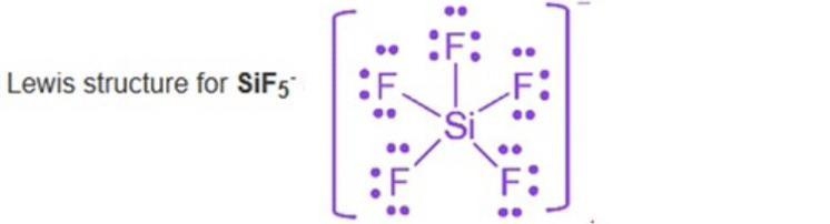 Draw a Lewis structure for SiF5--example-1