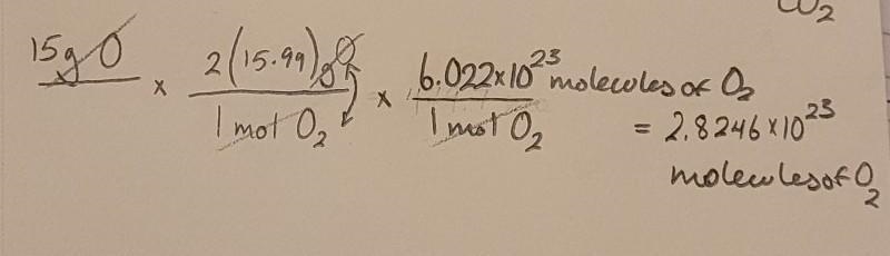 How many molecules are in 15.0 g of oxygen gas (O2)?-example-1