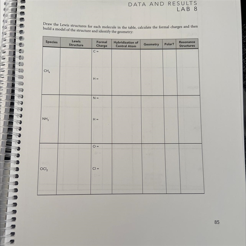 Draw the lewis structures for each molecule in the table…-example-1