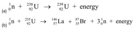 Which of these reactions successfully models a nuclear fission reaction?-example-1