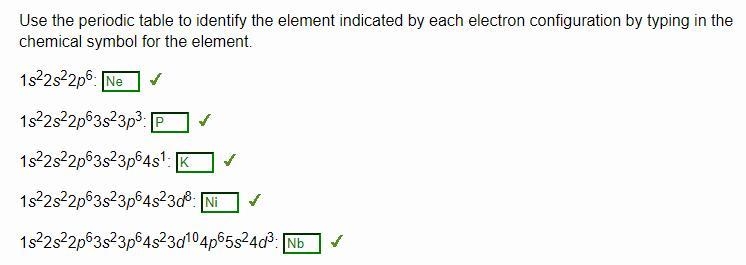 Use the periodic table to identify the element indicated by each electron configuration-example-1