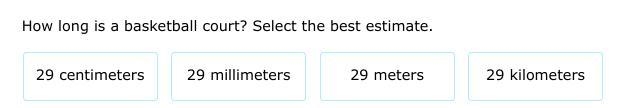 How long is a basketball court? Select the best estimate.-example-1