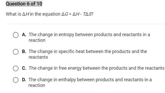 What is AH in the equation AG = AH - TAS-example-1