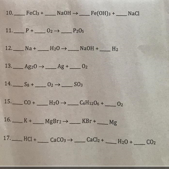 Balancing Chemical Equations-example-1