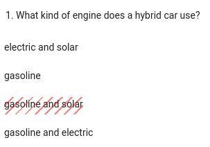 What kind of engine does a hybrid car use?-example-1