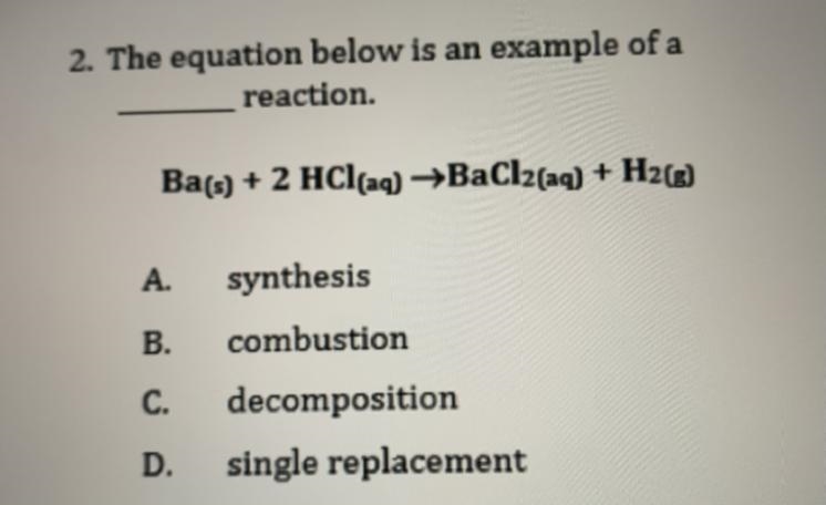 Types of chemical reactions!!!!!!-example-1