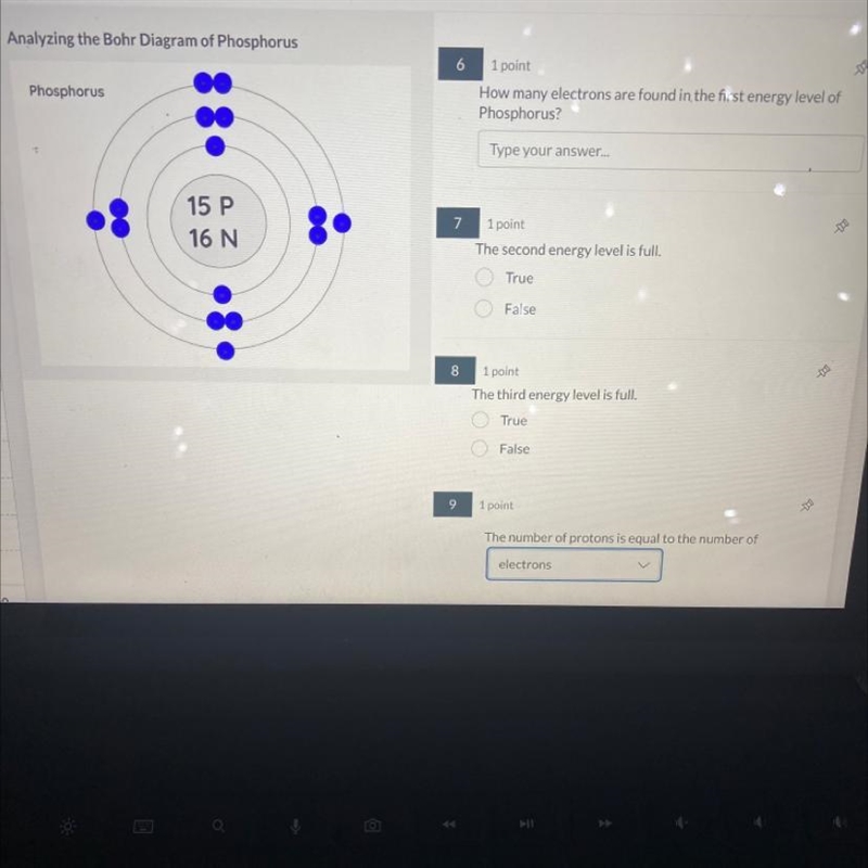 How many electrons are found in the first energy level of phosphorus-example-1