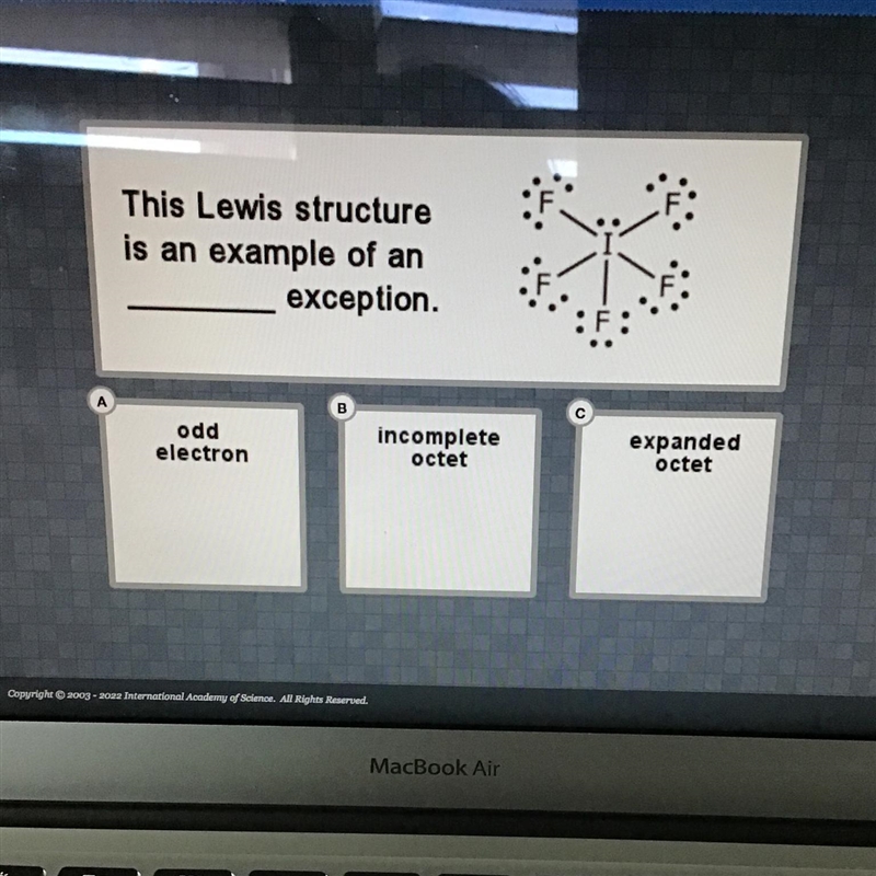 MOS LEWIS Sand Avanc YOUISBEB Lewis Structure - Exceptions A Acellus This Lewis structure-example-1