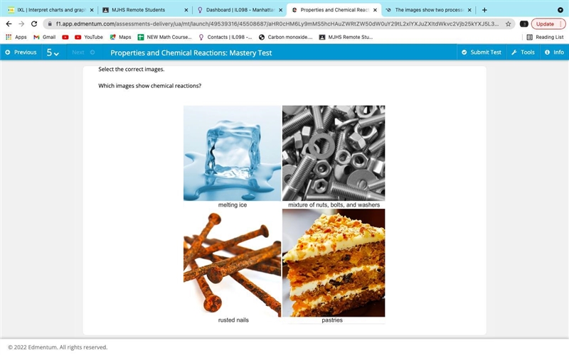 Which images show chemical reactions?-example-1