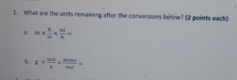 What are the units remaining after the conversions below? [need help asap please]​-example-1