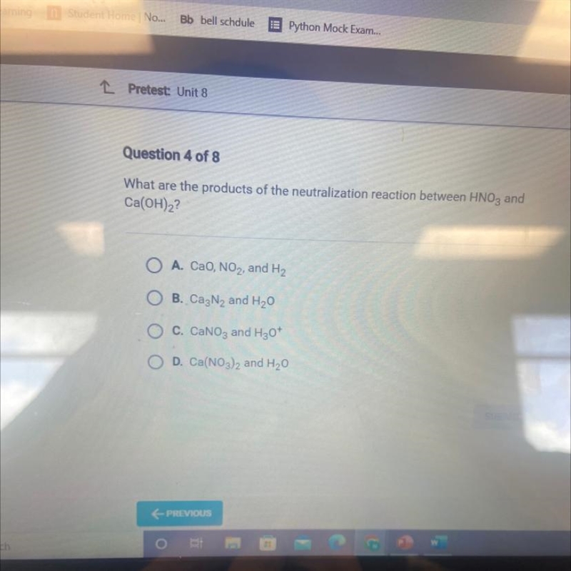 What are the products of the neutralization reaction between HNO3 and Ca(OH)2?-example-1