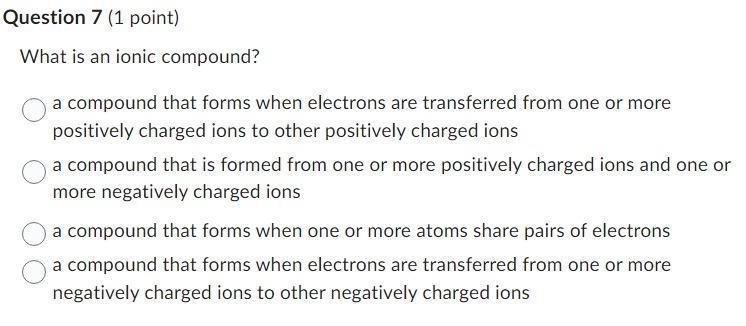 What is an ionic compound?-example-1