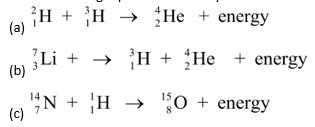 Which equation is a nuclear fusion reaction? Explain.-example-1