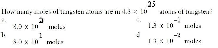 Hello! can someone explain to me how to solve this?How many moles of tungsten atoms-example-1