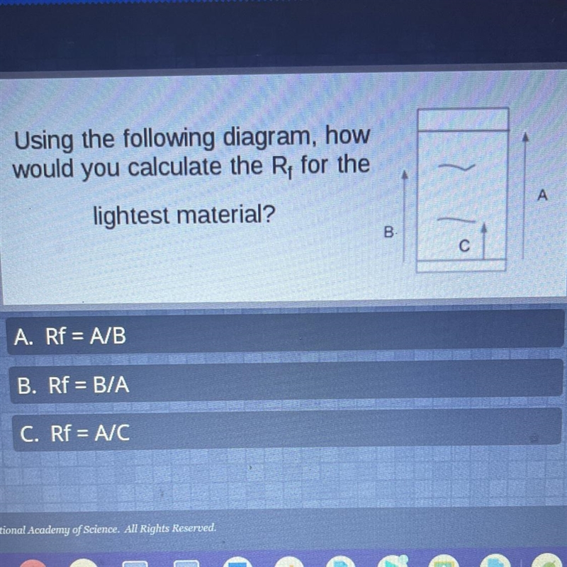 Using the following diagram, how would you calculate the Ry for the lightest material-example-1