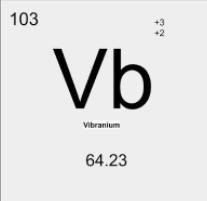 Zinc reacts with Vibranium (II) chloride to produce zinc chloride and Vibranium. Write-example-1