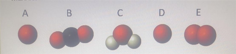 What is true about these atoms and molecules? O All of these are molecules O B and-example-1