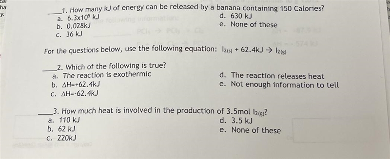 How many kJ of energy can be released by a banana containing 150 calories?-example-1