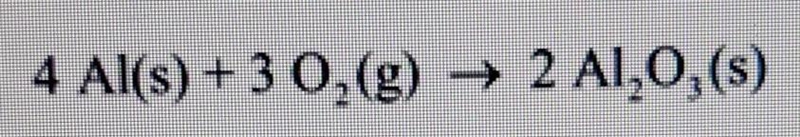 (Please Help!) Aluminum reacts with oxygen to produce aluminum oxide (AI203). The-example-1