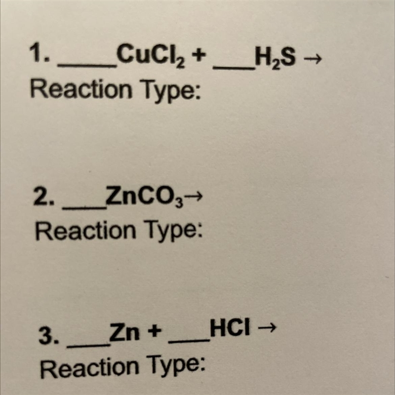 Predict the following products balance determine reaction-example-1