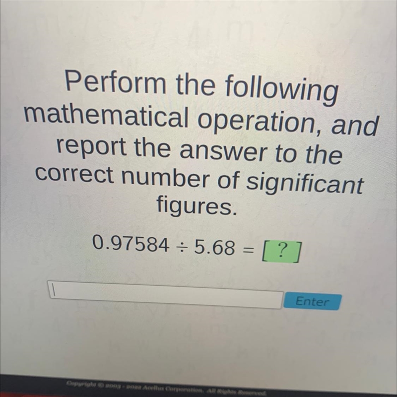 Perform the followingmathematical operation, andreport the answer to thecorrect number-example-1