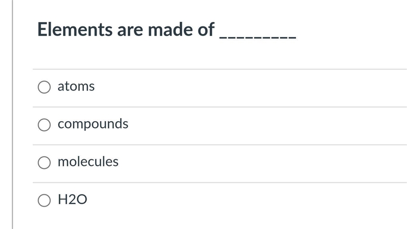 What are elements made of?-example-1