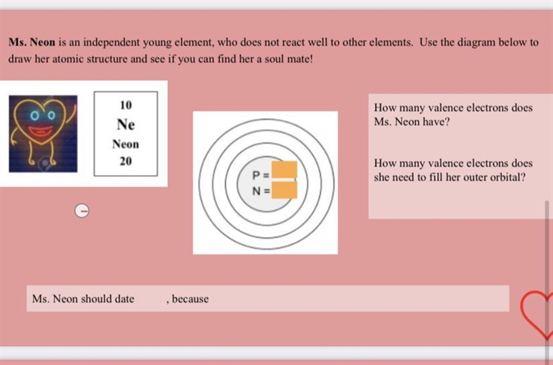 Ms. Neon is an independent young element, who does not react well to other elements-example-1